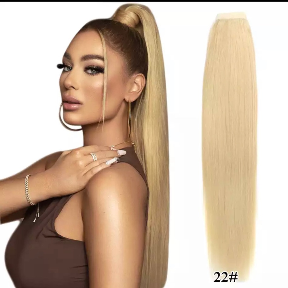 100% Real  Human Hair ponytail extension